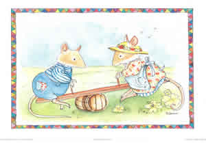 Having a Mice Time D Pack of 5 Prints Size 10 x 8 - 456