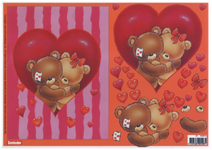 Loving Bears A4 Sheet - 462816 B