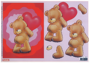 Love Bears Large A4 Sheet - 462817 B
