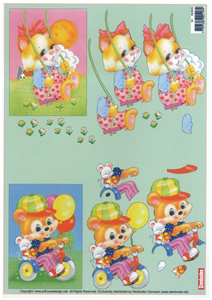 Cute Bears A4 Sheet - 462825 B