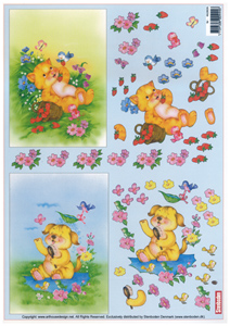 Cute cat and Dog A4 Sheet - 462826 B