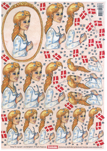 Young Lady A4 Sheet - 463734 B