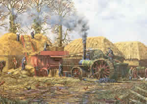 The Hay Stacks Pack of 5 prints Size 10 x 8 - 465