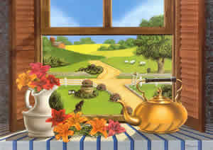 Country View Pack of 8 prints Size 10 x 8 - 468