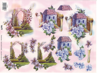 Flowers and house - 575054