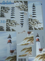 New Metallic Diecuts - Lighthouses - 600015