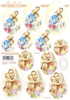 Decoupage sheets suitable for card making and scrapbooking - 630027