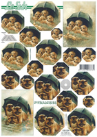 Decoupage sheets suitable for card making and scrapbooking - 630029