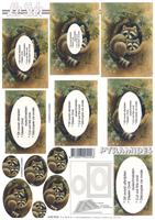 Decoupage sheets suitable for card making and scrapbooking - 630036