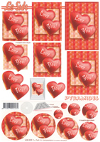 Decoupage sheets suitable for card making and scrapbooking - 630039