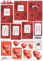 Decoupage sheets suitable for card making and scrapbooking - 630040