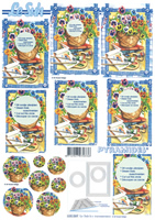 Decoupage sheets suitable for card making and scrapbooking - 630069