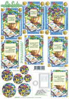 Decoupage sheets suitable for card making and scrapbooking - 630070