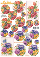 Decoupage sheets suitable for card making and scrapbooking - 630087