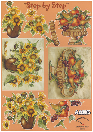 Sunflowers and Fruit A4 Sheet - 63USBS B