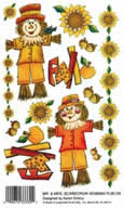 Mr and MRS Scarecrow Rub On - 664EMB