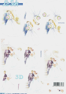 Le Suh Diecuts Bride And Groom A4 Sheet - 680017