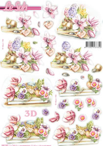 Le Suh Diecuts Floral Arrangement A4 Sheet - 680085