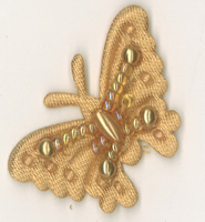 Butterflies Gold - 7659