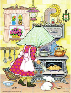 Girl Baking 7596 Print Size 10 x 8 - 766