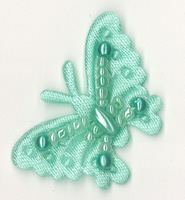 Butterflies Mint Green - 7661
