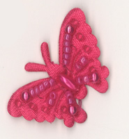Butterflies Cerise - 7662