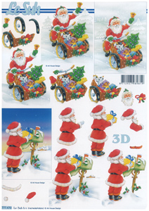 Father Christmas on his Rounds A4 Sheet - 777470