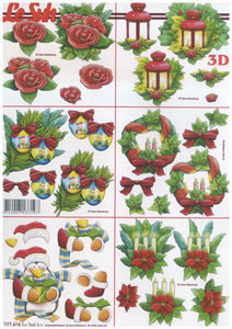 6 Christmas Designs A4 Sheet - 777474