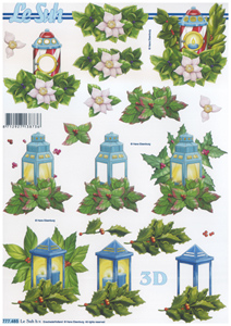 Christmas Lanterns A4 Sheet - 777485