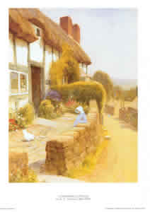 A Thatch Cottage Pack of 5 prints Size 10 x 8 - 814