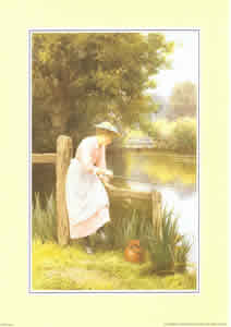 Lady Fishing Pack of 6 prints Size 10 x 8 - 817