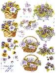 Pansy In Basket - 821519