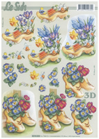 Clogs and Flowers A4 Sheet - 8215223