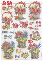 Tulip Basket A4 Sheet - 8215224