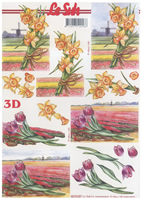 Daffoldils and tulips A4 Sheet - 8215227