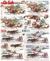 ST Bernard in the Snow At Christmas - 8215253