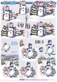 Christmas - Snowman with Bucket and Spade. - 8215254