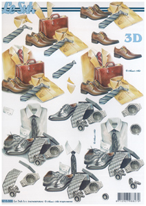 Shirt Shoes gent Clothes A4 Sheet - 8215555