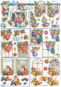 6 Christmas Window A4 Sheet - 8215570