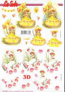 A4 Sheet Flower Girls 1 - 8215598 B