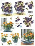 Purple / Yellow Flowers - 821578