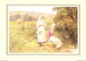 Ladies Having a Rest by the Lake Pack of 6 Prints Size 10 x 8 - 822