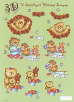 Bears And Presents Gold Foiled - 9503