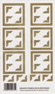 EZ Rub On Square Frames Gold - 954GDROY