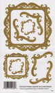 EZ Rub On Antique Frame Square Gold - 962GDROY