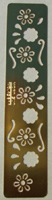 Brass Embossing Stencil Flower Border Design - AAA24
