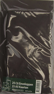 Card Blanks C6 x 25 with Envelopes Dark Blue Size 4 x 6 - B289DB