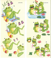 Happy Frogs Pack of 2 designs - C0345