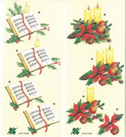 Christmas Candles and Music Pack of 2 designs - C0353