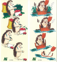 Happy Hedgehogs 1 Pack of 2 designs - C0366